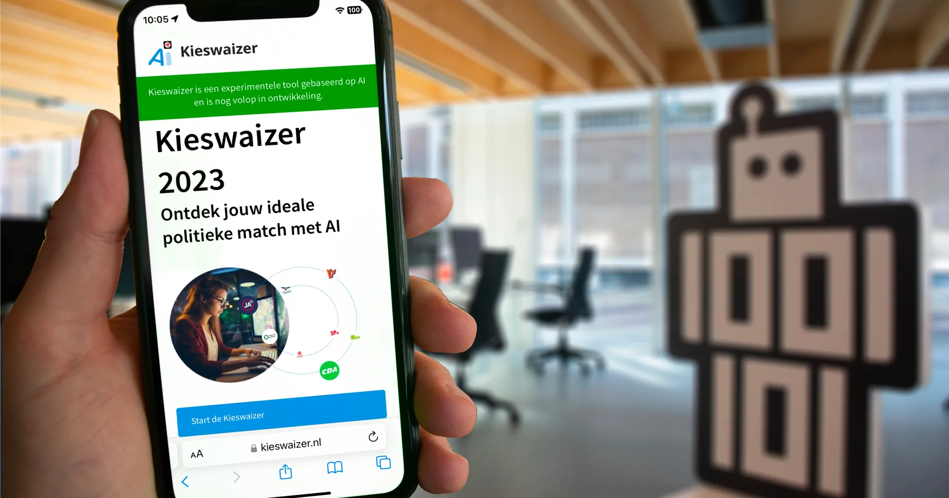 AI stemadvies: Kieswaizer is live! - Kieswaizer: jouw politieke AI matchmaker! Ontdek welke partijen het beste bij jou passen voor de aankomende verkiezingen in Nederland.