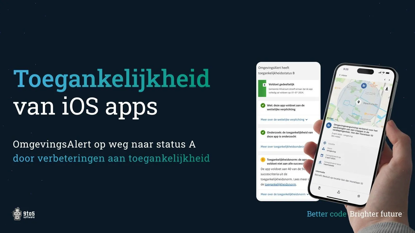 iOS verbeterd in toegankelijkheid voor OmgevingsAlert - Toegankelijkheid bij OmgevingsAlert