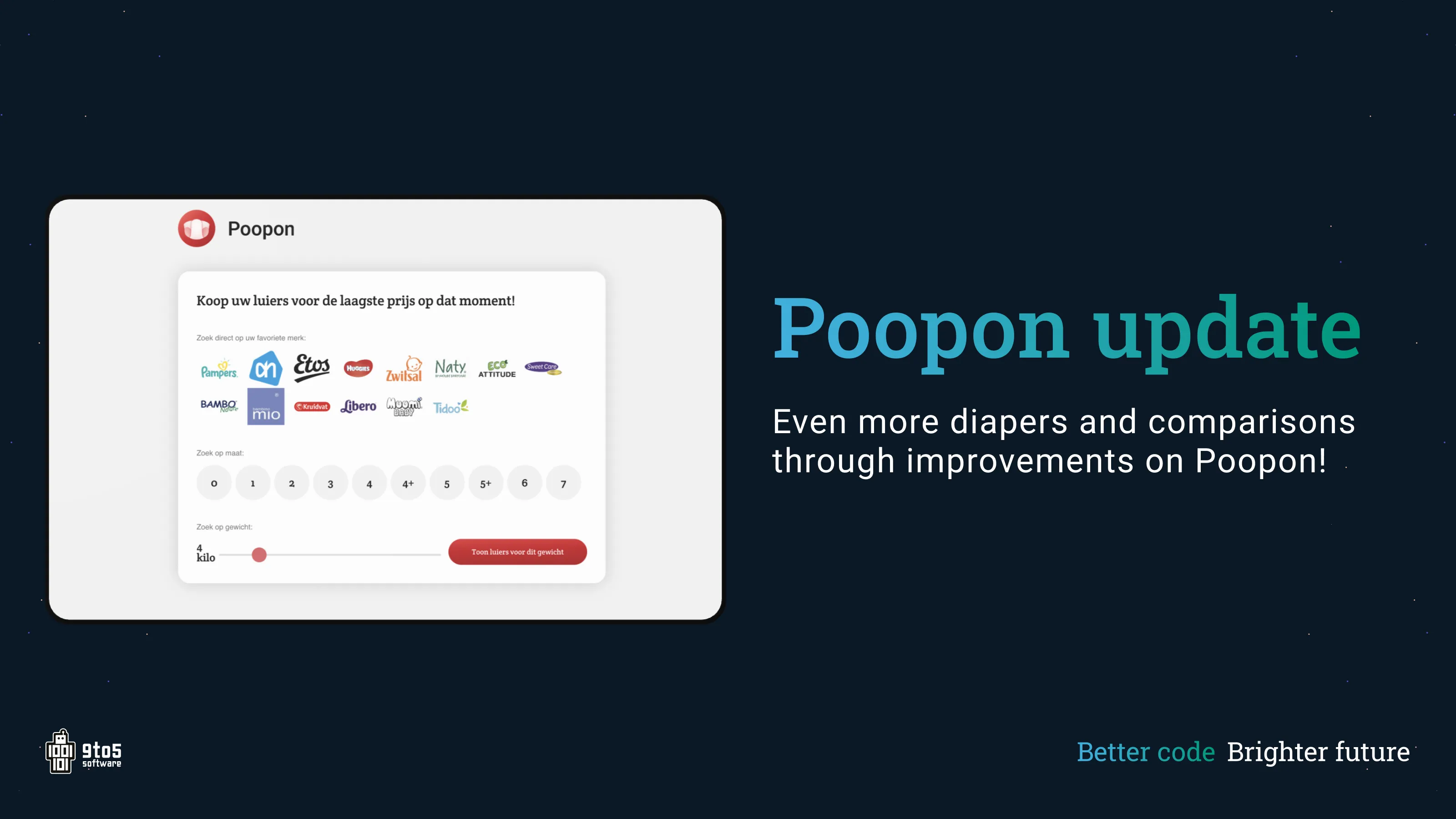 New improvements on Poopon - Even more diapers and comparisons through improvements on Poopon!